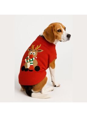 FABDOG reindeer sweater size medium